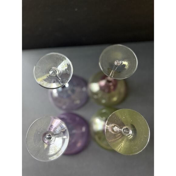 Cirlceware Design Made In Romania Ombre Margarita Glasses Set (4) Cocktail - Picture 8 of 8